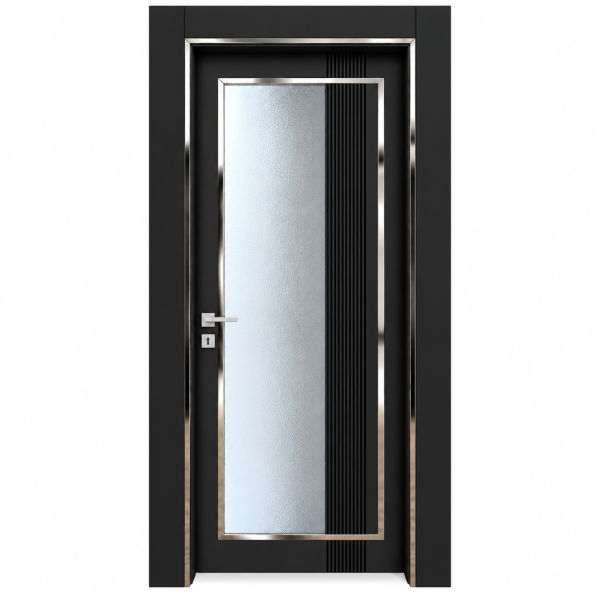 BY-6001V Porte intérieure Laqué Vitrée